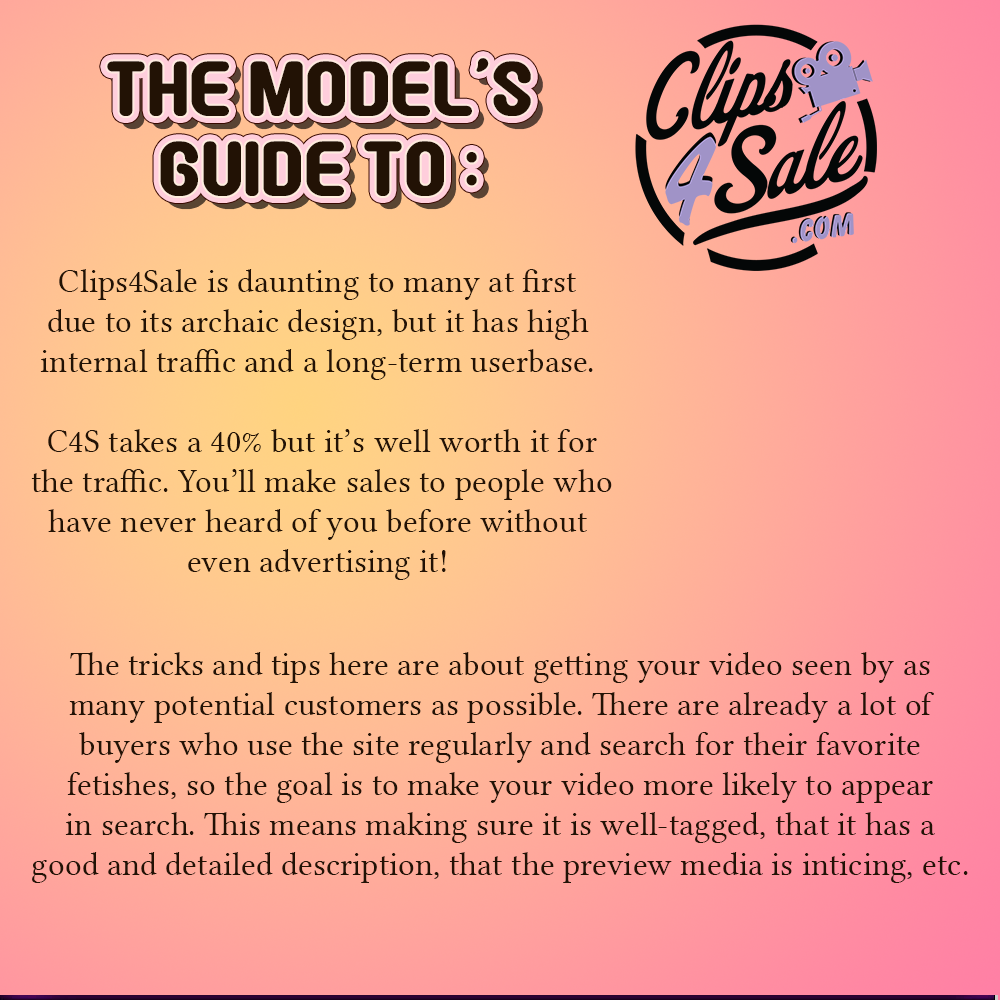 The Model's Guide to Clips4Sale